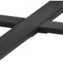 Amble runder Esstisch 110 cm - Schwarz/Marmor