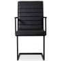 Lazio Sessel schwarz Metall - Schwarz PU
