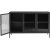 Dobb Sideboard aus schwarzem Metall mit Glastren