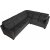 Ecksofa Salem aus grauem Stoff