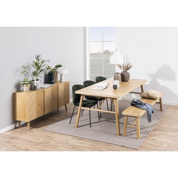 Galway Esstisch 200 cm - Eiche/schwarz Galway Esstisch 200 cm - Eiche/schwarz