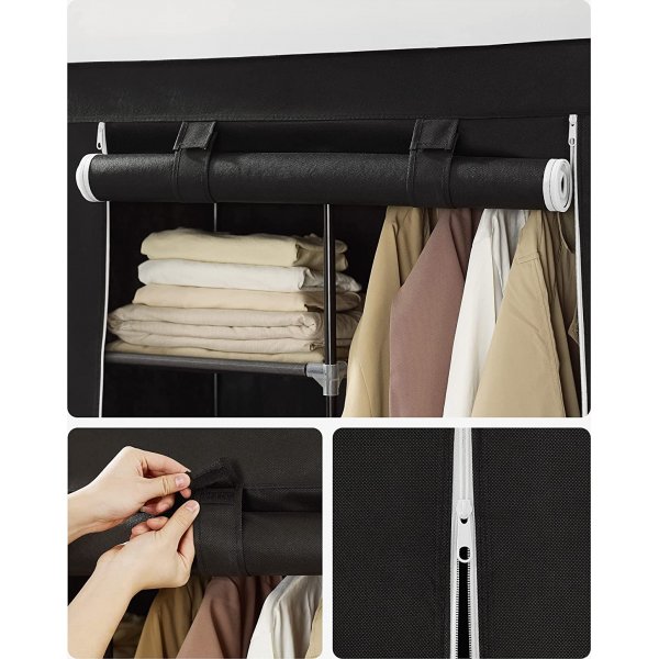 Kleiderschrank Katerina 88 x 168 cm - Schwarz Kleiderschrank Katerina 88 x 168 cm - Schwarz