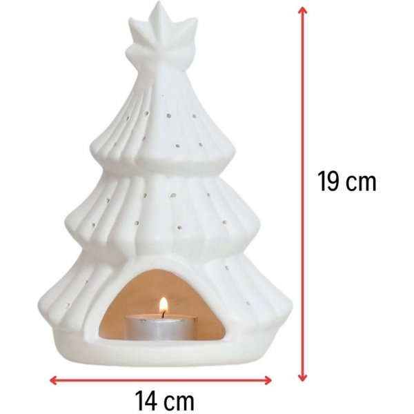 Weihnachtsbaum-Kerzenlaterne - Weiß Weihnachtsbaum-Kerzenlaterne - Weiß
