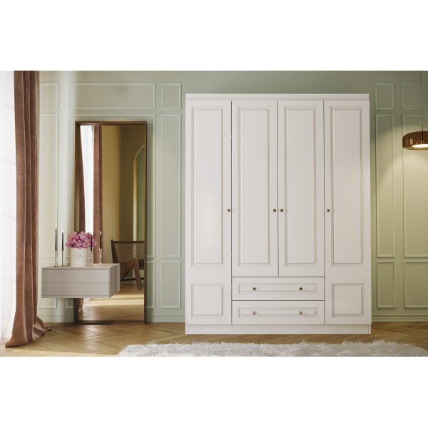 Inci Kleiderschrank 140 x 50 x 210 cm - Wei