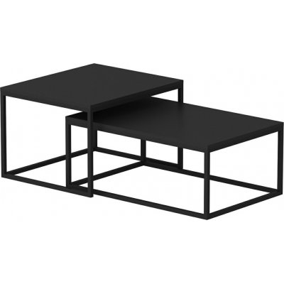 Spieltisch 60/72 x 47/37 cm - Schwarz