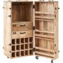 Nala Barschrank mit Rdern - Holz