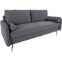 Imola 2,5-Sitzer-Sofa - Grau/Schwarz