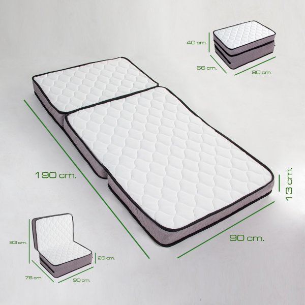 Deluxe-Federkernmatratze - Weiß Deluxe-Federkernmatratze - Weiß