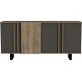 Deko-Sideboard - Nussbaum/Anthrazit