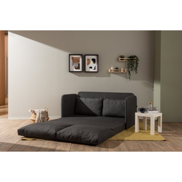 Saga 2-Sitzer-Schlafsofa XL - Dunkelgrau