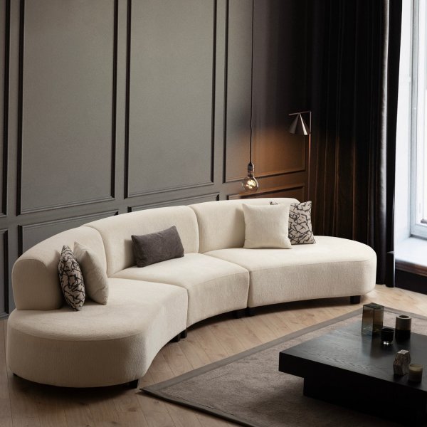 Gebogenes Sofa Perry - 390 cm