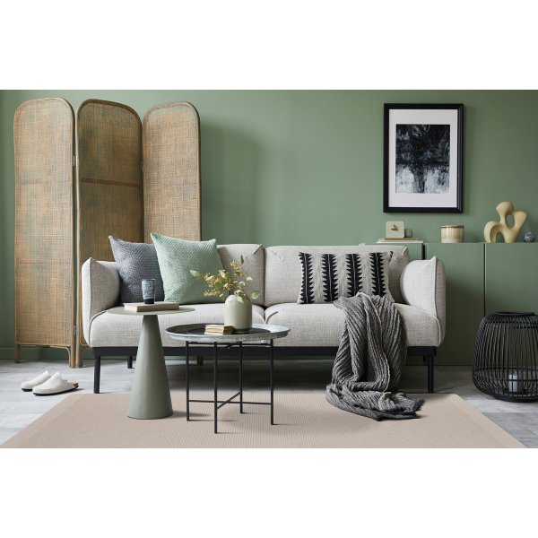 Getufteter handgewebter Wollteppich Weiß Getufteter handgewebter Wollteppich Weiß