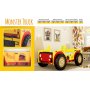 Monstertruck-Kinderbett - 90 x 190 cm