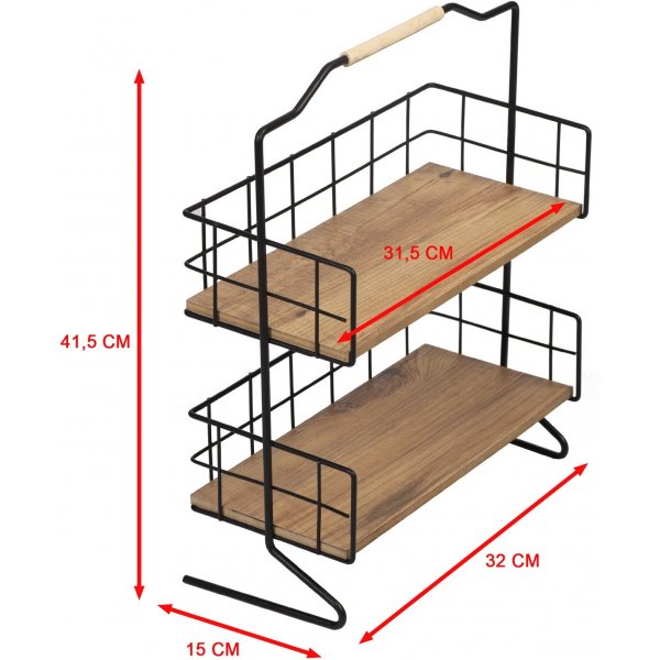 Else Regal - Braun/Schwarz Else Regal - Braun/Schwarz