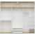 Lyn Kleiderschrank 270 x 52 x 250 cm - Wei