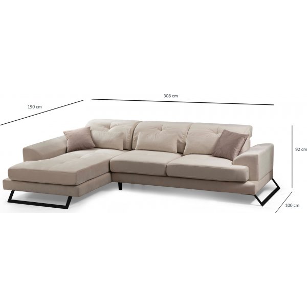 Frido Sofa - Steinbeige