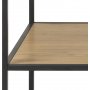 Seaford Schreibtisch 130 cm - Eiche/schwarz