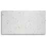 Terrazzo Couchtisch 75x75cm - Bianco Terrazzo & Messingfu