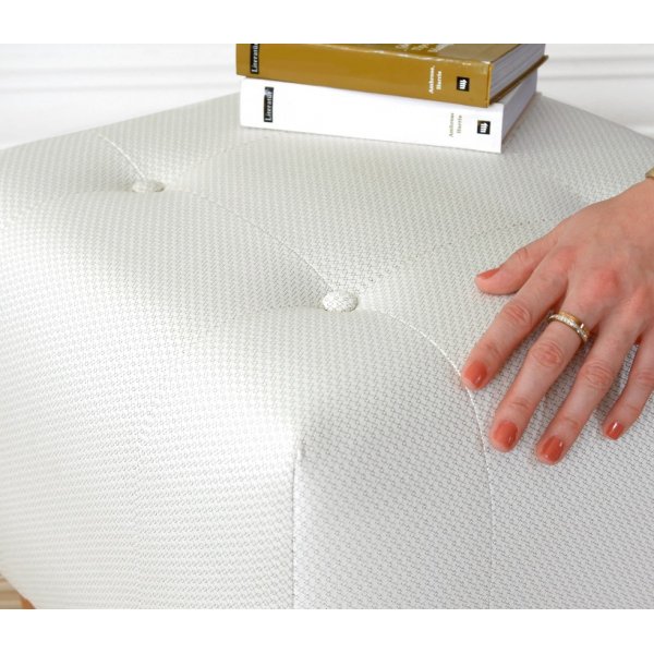 Leerer Hocker - Creme Leerer Hocker - Creme