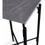 Wayne Beistelltisch Kreuz 40 x 40 cm - Hellgrauer Marmor (Folierung) + Fleckentferner fr Mbel