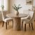 Esstisch beige/grauer Marmor 110 cm - Pegani