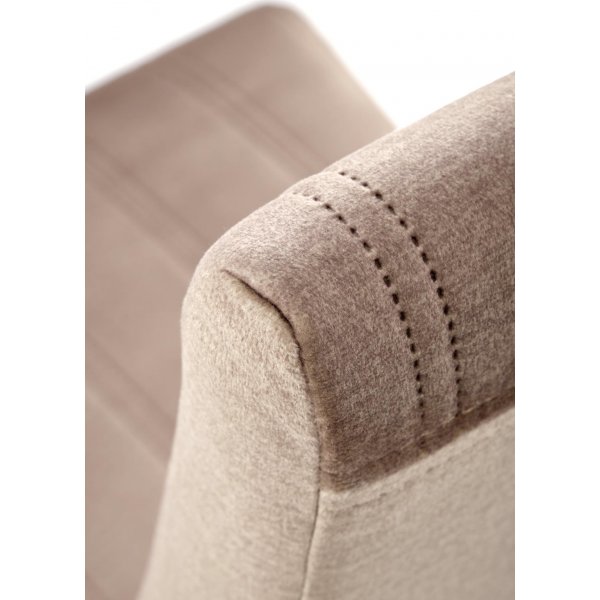 Heather Esszimmerstuhl - Beiger Samt/Buche