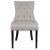 Tuva-Stuhl aus beigem Stoff mit braunen Beinen + Mbelpflegeset fr Textilien