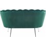 Kingsley 2-Sitzer-Sofa in Samt - Gr�n / Chrom