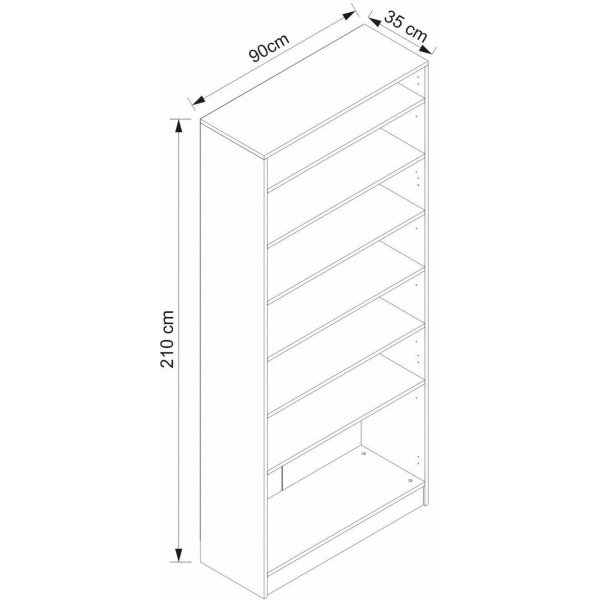 Armadio Flurm�bel 90 x 35 x 210 cm - Wei�