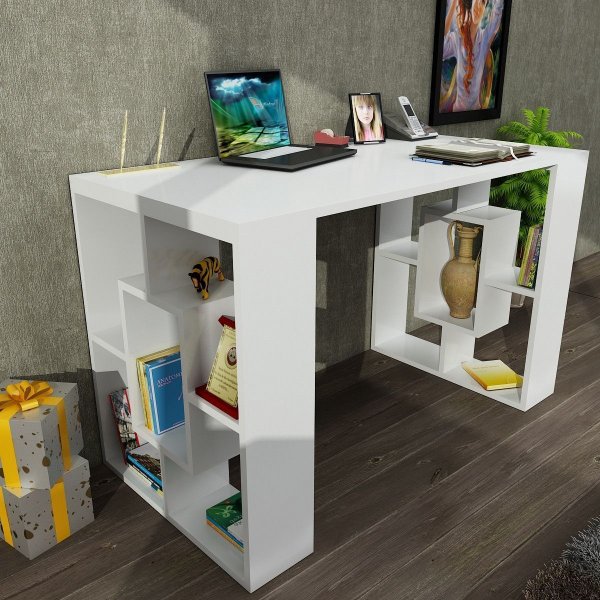 Valencia Schreibtisch 120x60 cm - Wei