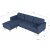 Diwan-Sofa, wendbar, in Firenze-Blau