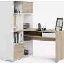 Function Plus Schreibtisch 135,2 x 100,2 x 153 cm - Wei/Eiche