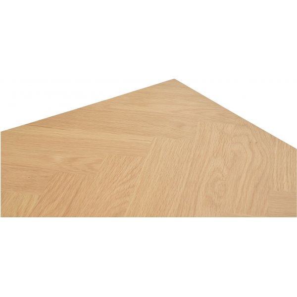 Amora Esstisch mit Fischgrätmuster 200 x 90 cm - Eiche/Schwarz Amora Esstisch mit Fischgrätmuster 200 x 90 cm - Eiche/Schwarz