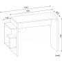 Schreibtisch Alaska 104,5 x 40 cm - Wei