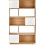 Desert Bcherregal 110 cm - Eiche/wei