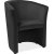 Myra-Sessel aus schwarzem Samt + Mbelpflegeset fr Textilien