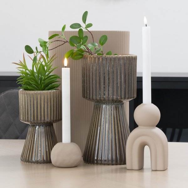 Kuglu-Topf Braun/Blau 15 cm