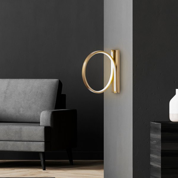 Haldur Wandleuchte Schleife - Gold