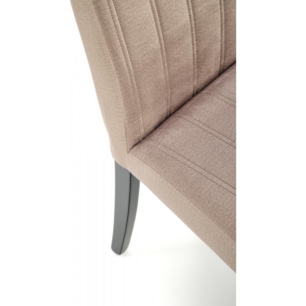 Heather Esszimmerstuhl - Beiger Samt/Schwarz