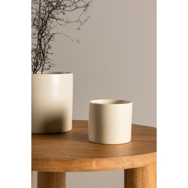 Sane Topf 11 x 10 cm - Beige/Schwarz Sane Topf 11 x 10 cm - Beige/Schwarz