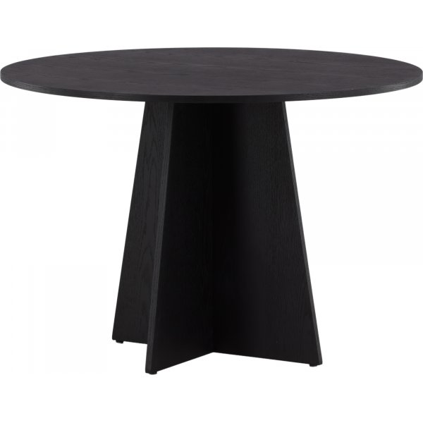 Bootcut-Esstisch 110 cm - Schwarz