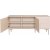 Karmy Sideboard mit 3 Tren - Wei pigmentiertes Eichenfurnier