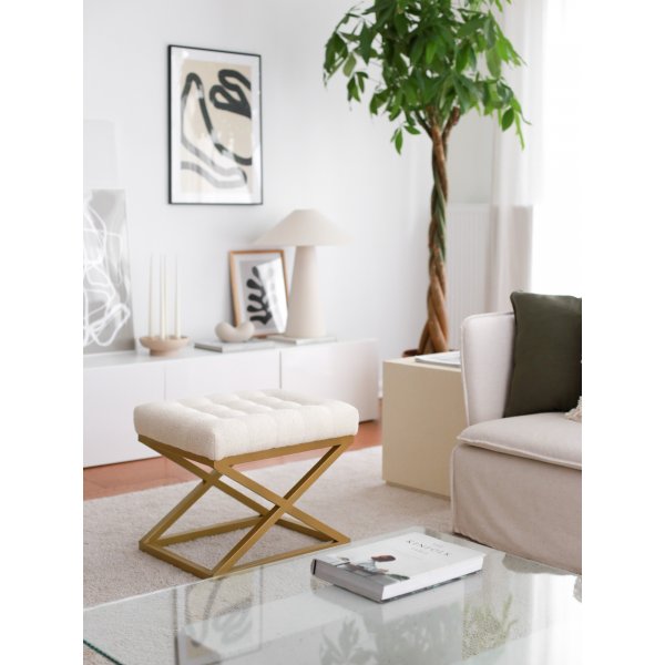 Altin Hocker - Creme