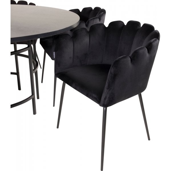 Halmstad Sessel - Schwarz