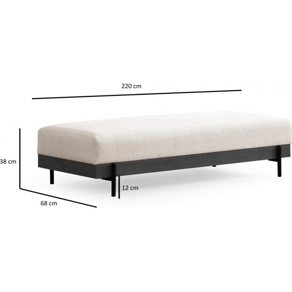 Eti Pouf - Weiß/Schwarz Eti Pouf - Weiß/Schwarz