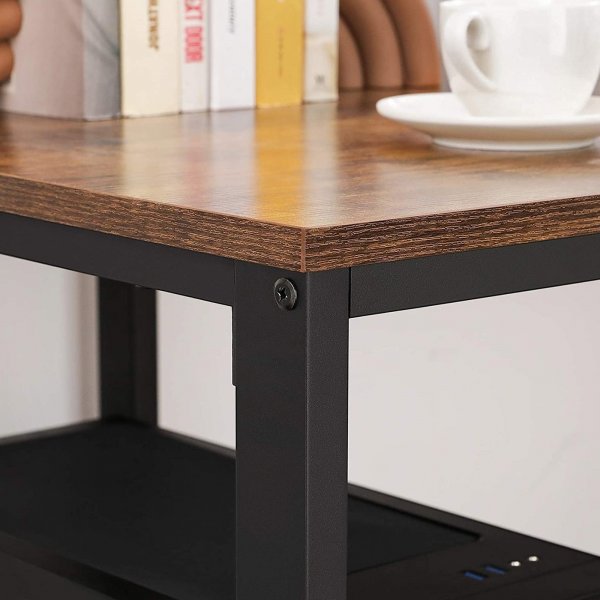 Osman Schreibtisch 140 x 60 cm - Braun/Schwarz Osman Schreibtisch 140 x 60 cm - Braun/Schwarz