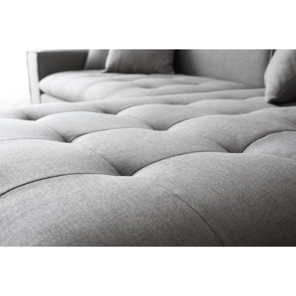 Sofa mit Diwan-Graustoff - Sake