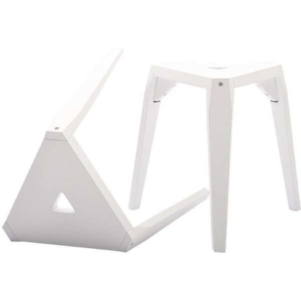 Prisma Hocker 2er Pack - Wei
