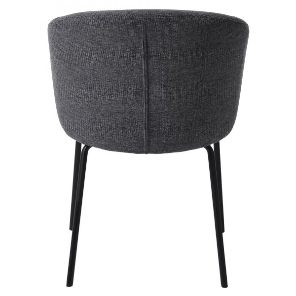 Erik Stuhl aus grauem Stoff