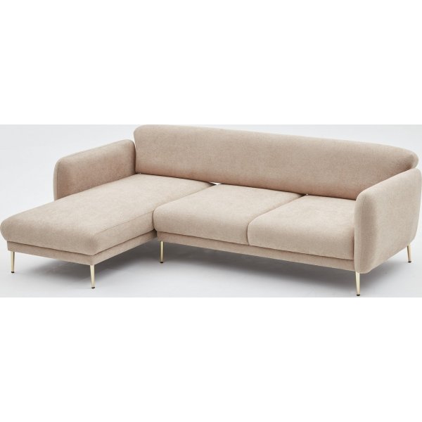 Simena Diwansofa links - Beige/Gold Simena Diwansofa links - Beige/Gold